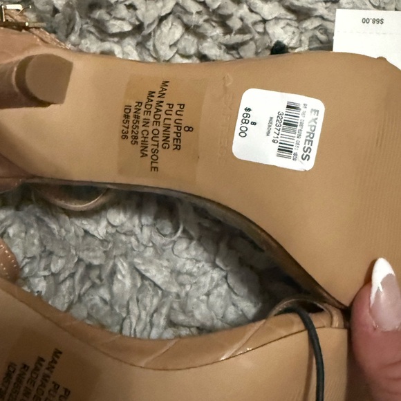 Express Tan Strappy Heels - Picture 15 of 15